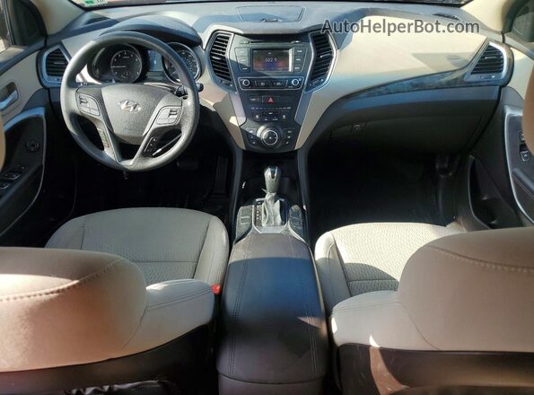 5XYZT3LB3HG456707 2017 HYUNDAI SANTA Orange Widok deski rozdzielczej