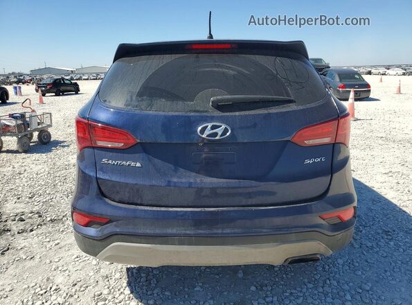 5XYZT3LB3JG527832 2018 HYUNDAI SANTA Blue Հետևի տեսք