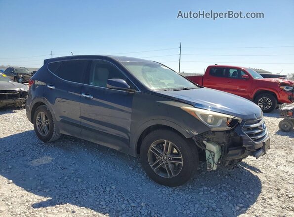 5XYZT3LB3JG527832 2018 HYUNDAI SANTA Blue Առջևի աջ