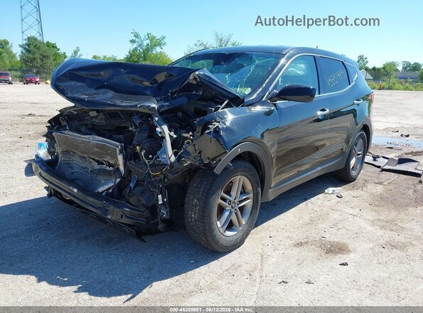 5XYZT3LB3JG531685 2018 HYUNDAI SANTA FE SPORT Black Vista tres cuartos delantera izquierda
