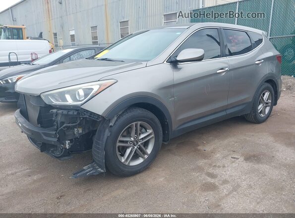5XYZT3LB4HG381094 2017 HYUNDAI SANTA FE SPORT Gray Vista tres cuartos delantera izquierda