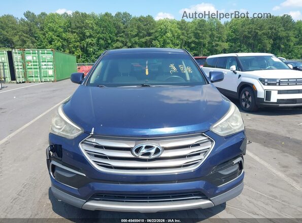 5XYZT3LB4HG401103 2017 HYUNDAI SANTA FE SPORT Blue Вид щитка приладів