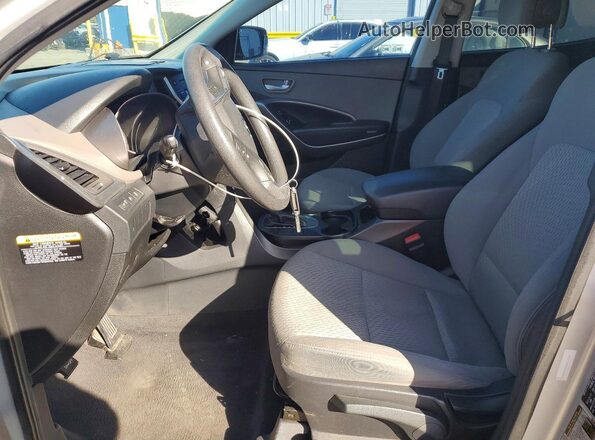5XYZT3LB5GG350239 2016 HYUNDAI SANTA Silver Front interior view