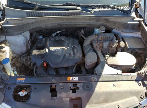 5XYZT3LB5GG350239 2016 HYUNDAI SANTA Silver Engine compartment view