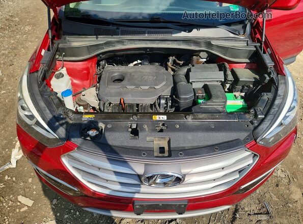 5XYZT3LB5HG435907 2017 HYUNDAI SANTA Красный Вид подкапотного пространства