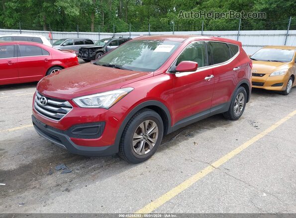 5XYZT3LB6GG336642 2016 HYUNDAI SANTA FE SPORT Red Vista tres cuartos delantera izquierda