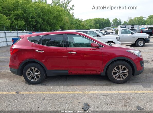 5XYZT3LB6GG336642 2016 HYUNDAI SANTA FE SPORT Red Vista interior trasera