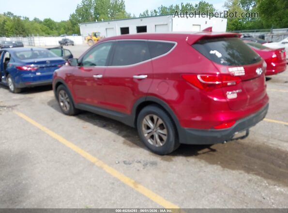 5XYZT3LB6GG336642 2016 HYUNDAI SANTA FE SPORT Red Trasero izquierdo