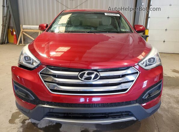 5XYZT3LB6GG359824 2016 HYUNDAI SANTA Red Вид спереду