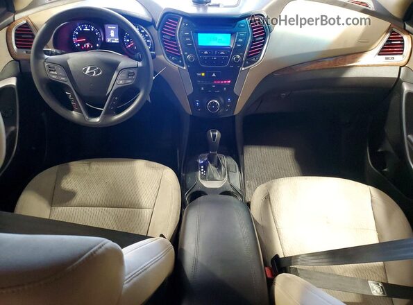 5XYZT3LB6GG359824 2016 HYUNDAI SANTA Red Вид панелі приладів