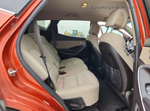 5XYZT3LB6GG373433 2016 HYUNDAI SANTA Orange Vista de los asientos traseros