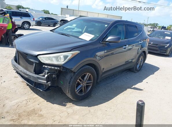 5XYZT3LB6HG479740 2017 HYUNDAI SANTA FE SPORT Gray წინა მარცხენა ხედი სამი მეოთხედიდან