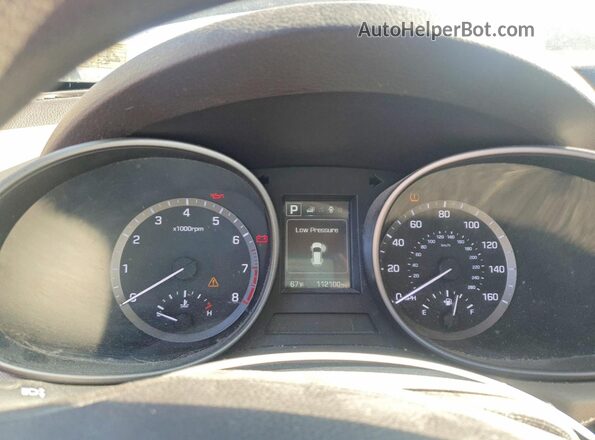 5XYZT3LB7HG465684 2017 HYUNDAI SANTA Blue ხელსაწყოთა პანელის ხედი