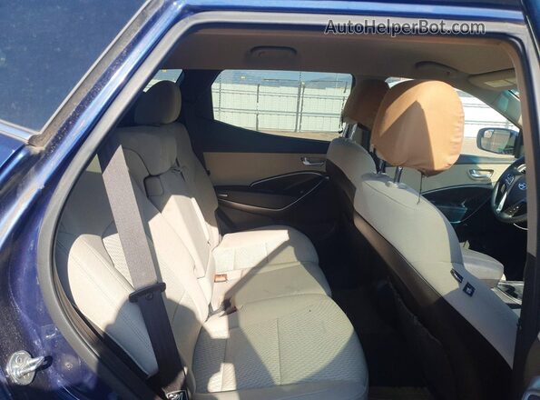 5XYZT3LB7HG465684 2017 HYUNDAI SANTA Blue უკანა სავარძლების ხედი