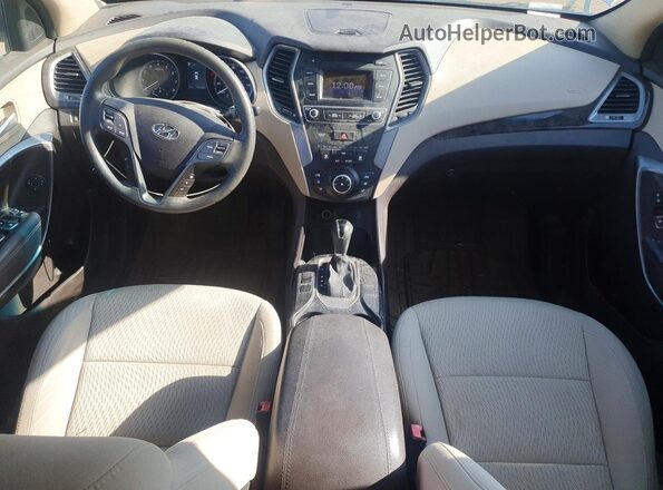 5XYZT3LB7HG465684 2017 HYUNDAI SANTA Blue წინა პანელის ხედი