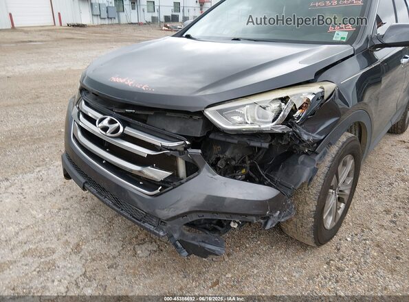 5XYZT3LB8GG332835 2016 HYUNDAI SANTA FE SPORT Black Front view