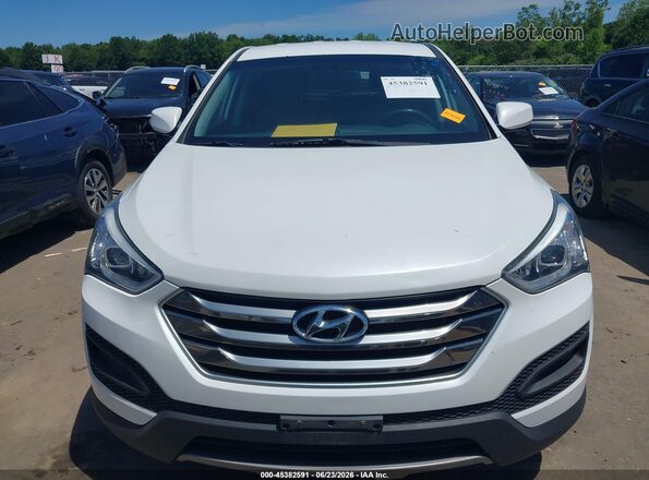 5XYZT3LB8GG369786 2016 HYUNDAI SANTA FE SPORT White ხელსაწყოთა პანელის ხედი