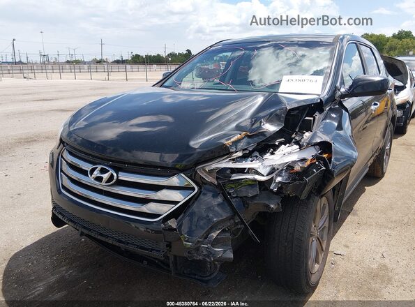 5XYZT3LB8GG374891 2016 HYUNDAI SANTA FE SPORT Black Առջևի ձախ երեք քառորդ տեսարան
