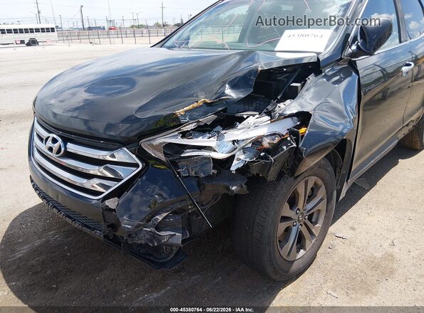 5XYZT3LB8GG374891 2016 HYUNDAI SANTA FE SPORT Black Դիմացի տեսք