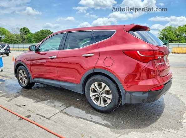 5XYZT3LB8GG375278 2016 HYUNDAI SANTA Red Հետևի ձախ