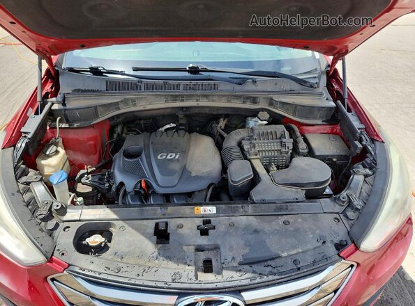 5XYZT3LB8GG375278 2016 HYUNDAI SANTA Red Շարժիչի բաժամունքի տեսք