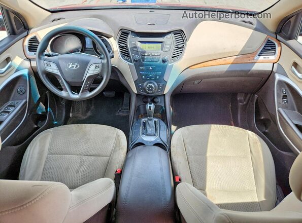 5XYZT3LB8GG375278 2016 HYUNDAI SANTA Red Առջևի վահանակի տեսք