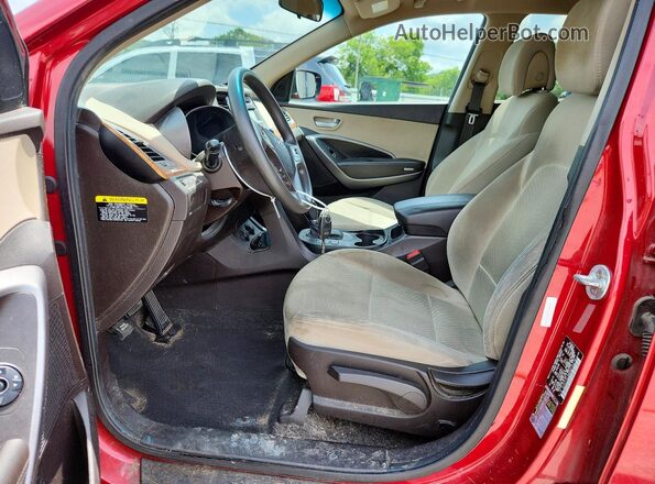 5XYZT3LB8GG375278 2016 HYUNDAI SANTA Red Սալոնի դիմացի տեսք