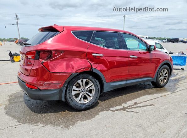 5XYZT3LB8GG375278 2016 HYUNDAI SANTA Red Հետևի աջ