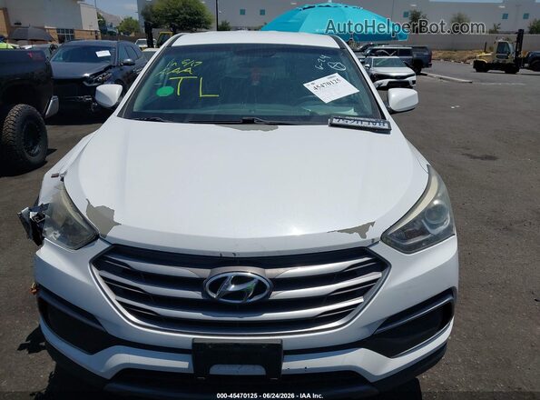 5XYZT3LB8JG528121 2018 HYUNDAI SANTA FE SPORT White Вид щитка приладів