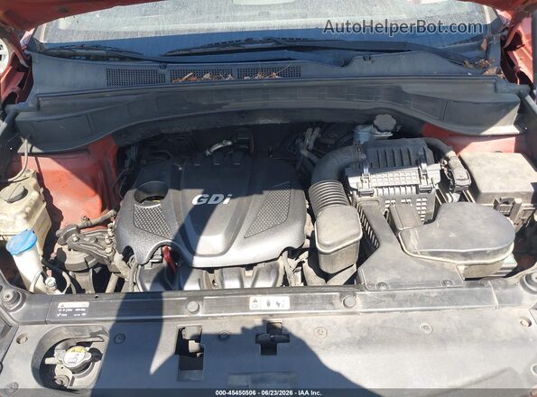 5XYZT3LBXGG326468 2016 HYUNDAI SANTA FE SPORT Оранжевый Вид сзади