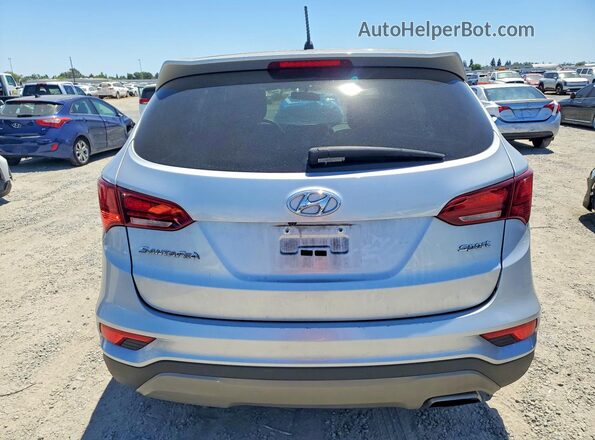 5XYZT3LBXJG538441 2018 HYUNDAI SANTA Silver უკანა ხედი