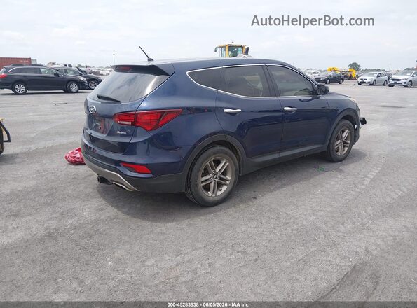 5XYZT3LBXJG540299 2018 HYUNDAI SANTA FE SPORT Blue Задня права чверть