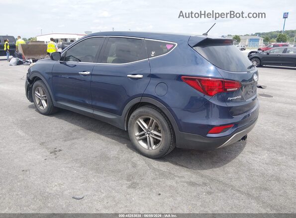 5XYZT3LBXJG540299 2018 HYUNDAI SANTA FE SPORT Blue Задня ліва чверть