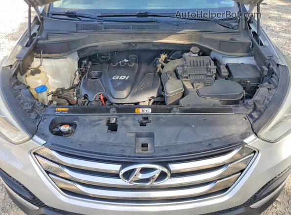 5XYZTDLB0GG322659 2016 HYUNDAI SANTA Silver Շարժիչի բաժամունքի տեսք
