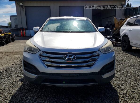 5XYZTDLB0GG352356 2016 HYUNDAI SANTA Silver Widok z przodu