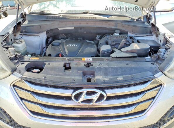 5XYZTDLB0GG352356 2016 HYUNDAI SANTA Silver Widok komory silnika