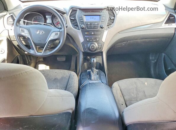 5XYZTDLB0GG352356 2016 HYUNDAI SANTA Silver Widok deski rozdzielczej