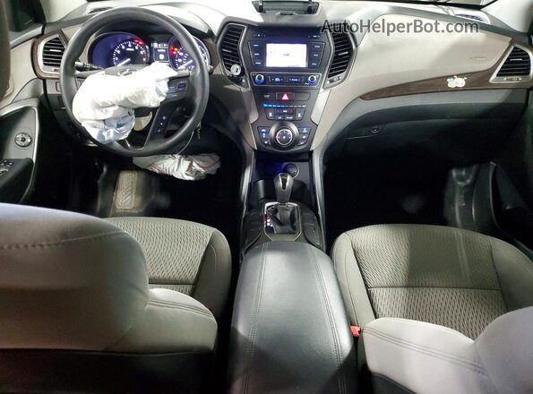 5XYZTDLB0JG546151 2018 HYUNDAI SANTA Серый Вид панели приборов