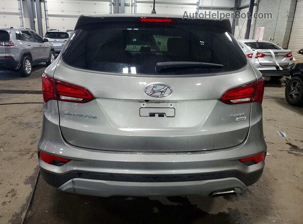5XYZTDLB0JG546151 2018 HYUNDAI SANTA Серый Вид сзади