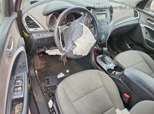 5XYZTDLB1GG349059 2016 HYUNDAI SANTA Silver Vista del salpicadero
