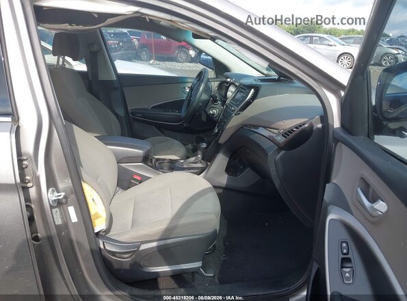 5XYZTDLB3HG405102 2017 HYUNDAI SANTA FE SPORT Gray წინა სალონის ხედი