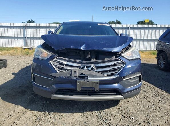 5XYZTDLB3JG552350 2018 HYUNDAI SANTA Blue წინა ხედი