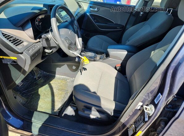 5XYZTDLB4GG330621 2016 HYUNDAI SANTA Charcoal Widok wnętrza z przodu