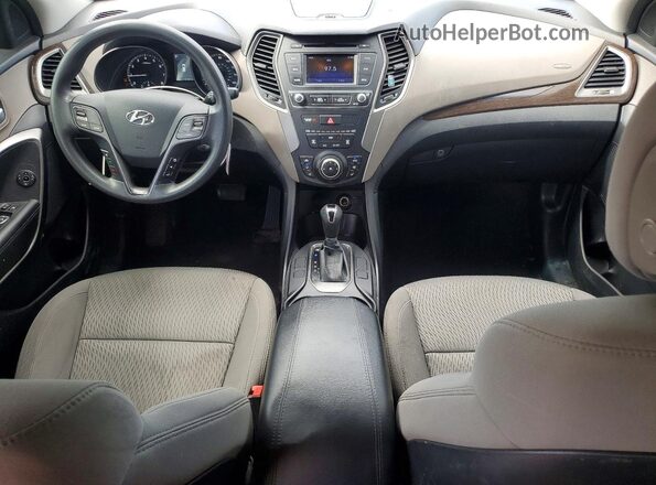 5XYZTDLB4HG402984 2017 HYUNDAI SANTA Silver წინა პანელის ხედი