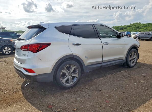 5XYZTDLB4HG402984 2017 HYUNDAI SANTA Silver უკანა მარჯვენა