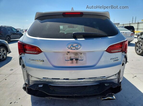 5XYZTDLB4HG465776 2017 HYUNDAI SANTA Silver Вид ззаду