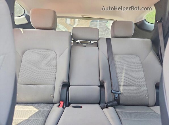 5XYZTDLB4JG533936 2018 HYUNDAI SANTA Gray უკანა სავარძლების ხედი