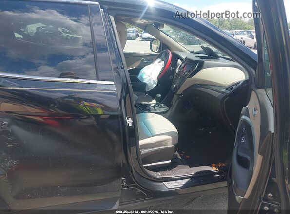 5XYZTDLB6HG404946 2017 HYUNDAI SANTA FE SPORT Черный Вид салона спереди