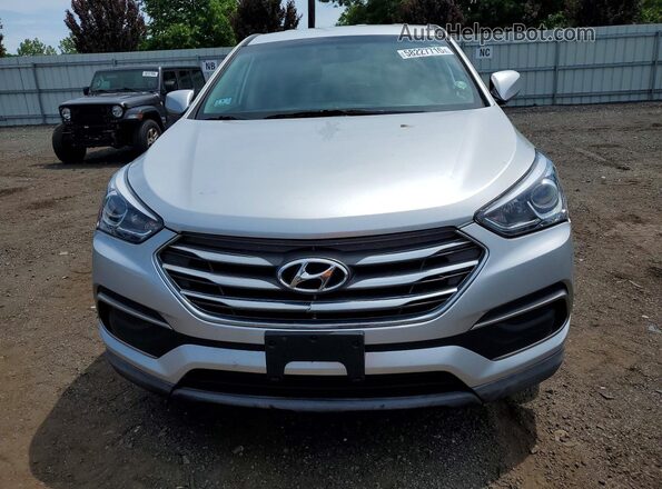 5XYZTDLB6JG544517 2018 HYUNDAI SANTA Silver Widok z przodu