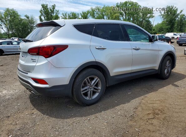 5XYZTDLB6JG544517 2018 HYUNDAI SANTA Silver Tył prawy